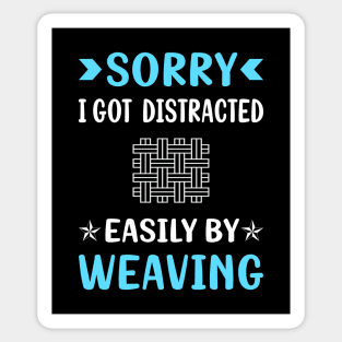 Distracted Weaving Weaver Sticker